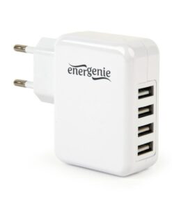 CHARGER USB UNIVERSAL WHITE/4PORT EG-U4AC-02 GEMBIRD