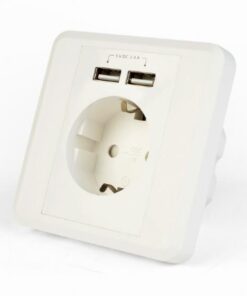 POWER SOCKET OUTLET W/2USB/EG-ACU2A2-01 GEMBIRD