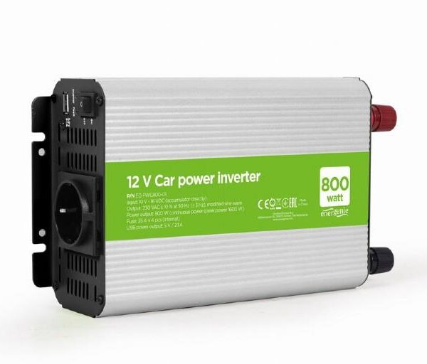 POWER INVERTER CAR 12V 800W/EG-PWC800-01 GEMBIRD