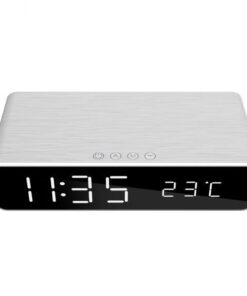 MOBILE CHARGER WRL W/DIG ALARM/CLOCK DAC-WPC-01-S GEMBIRD