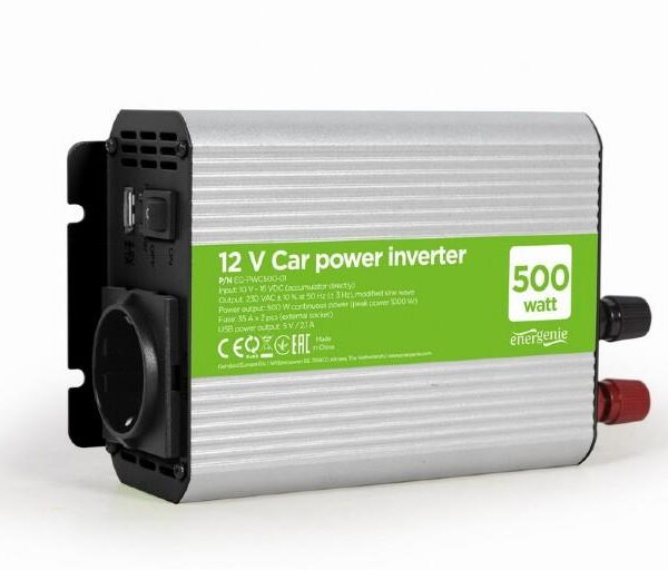 POWER INVERTER CAR 12V 500W/EG-PWC500-01 GEMBIRD