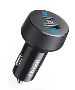 MOBILE CHARGER CAR POWERDRIVE/2 BLACK+GREY A2732GF1 ANKER